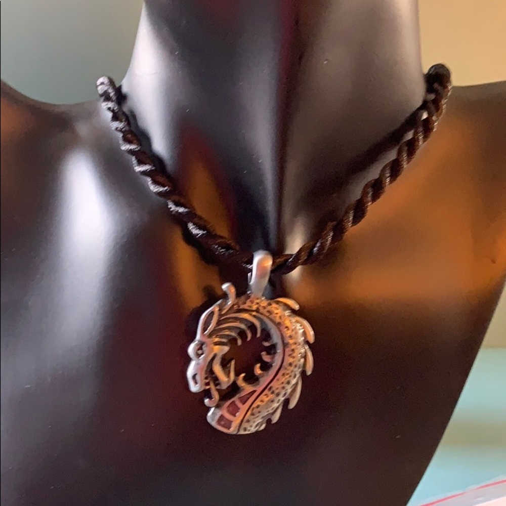 ‼️SALE‼️Dragon Black Cord Necklace